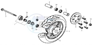 JET EURO X 50 drawing FRONT WHEEL