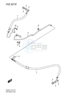 AN650Z ABS BURGMAN EXECUTIVE EU drawing REAR BRAKE HOSE