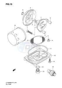 LT-F400 (P17) drawing OIL PUMP