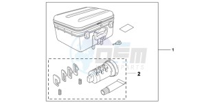 VFR1200XDC drawing TOP BOX