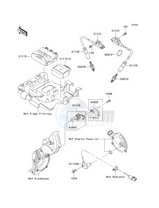 KVF 650 F [BRUTE FORCE 650 4X4I] (F6F-F9F ) F8F drawing IGNITION SYSTEM