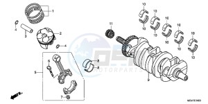 CBR600FB drawing CRANKSHAFT/ PI STON