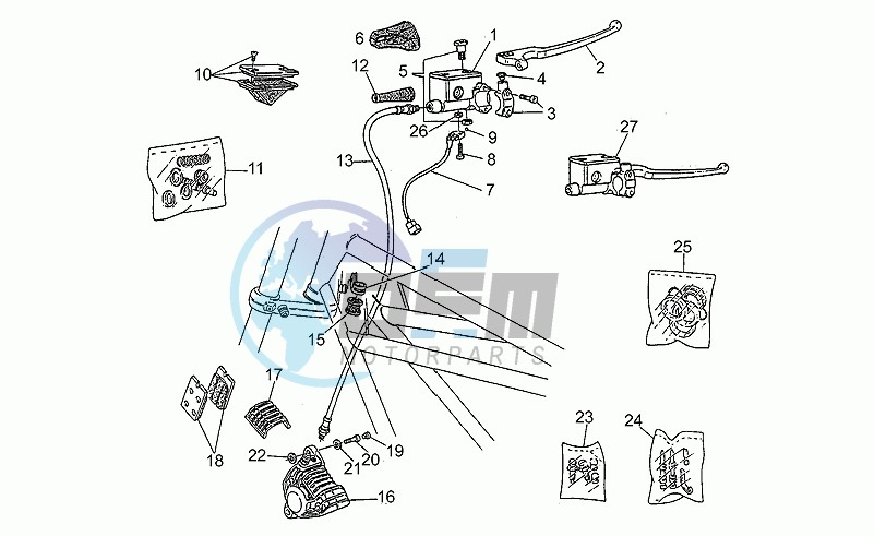 Rh front brake system