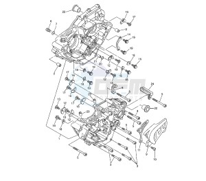 YZ F 250 drawing CRANKCASE