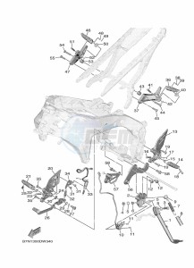 MT-09 MTN890 (B7NC) drawing STAND & FOOTREST