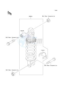 ZX 1100 D [NINJA ZX-11] (D4-D6) [NINJA ZX-11] drawing SHOCK ABSORBER-- S- -