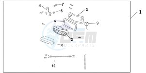 NT700VA UK - (E / MKH) drawing REAR FOG LIGHT SET