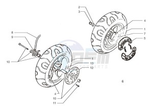 Ark AC 25 Blue-White-Matt Black 50 drawing Front wheel-Rear wheel