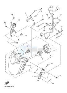 XJ6SA 600 DIVERSION (S-TYPE, ABS) (36DH 36DK) drawing HEADLIGHT