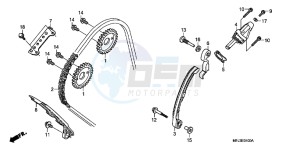 CBR600RRB drawing CAM CHAIN/ TENSIONER