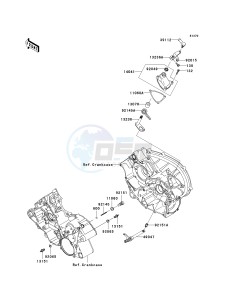 KRF 750 B [TERYX 750 4X4] (B8F) B8F drawing GEAR CHANGE MECHANISM