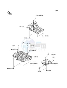 KVF650 4x4 KVF650D6F EU GB drawing Optional Parts(Guard)