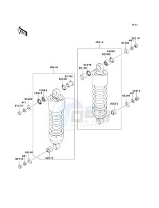 VN 1600A A[VULCAN 1600 CLASSIC] (A1-A3) [VULCAN 1600 CLASSIC] drawing SUSPENSION_SHOCK ABSORBER-- A1_A2- -