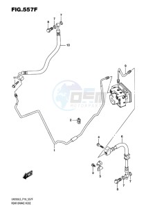 UH200 ABS BURGMAN EU drawing REAR BRAKE HOSE