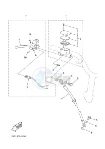 CS50 JOG R (2ADF 2ADF) drawing FRONT MASTER CYLINDER