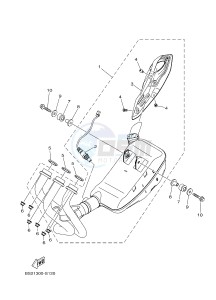 MTN850 MTN-850-A MT-09 ABS (BS29) drawing EXHAUST