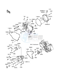 KFX450R KSF450B9F EU drawing Engine Cover(s)