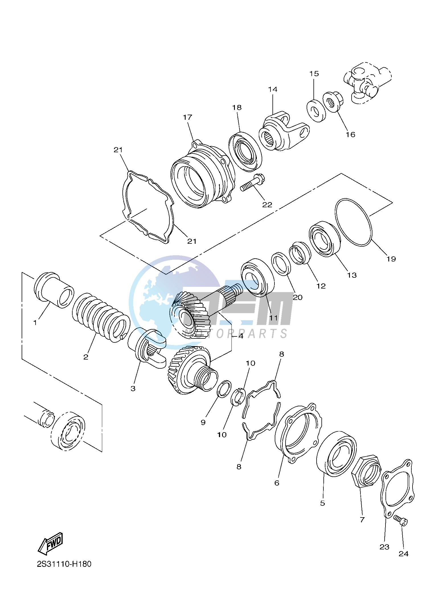 MIDDLE DRIVE GEAR