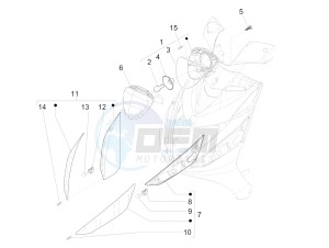 ZIP 50 4T NOABS E4 (EMEA) drawing Front headlamps - Turn signal lamps