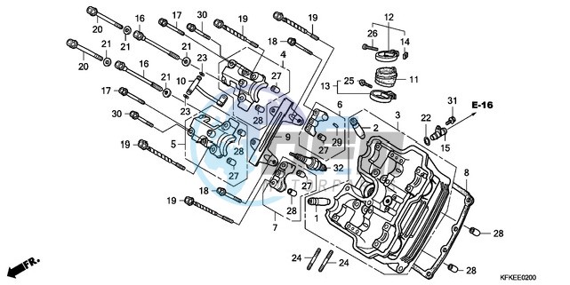 FRONT CYLINDER HEAD