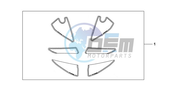 KIT, RACING STICKER