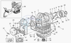 V 11 1100 Le Mans Le Mans drawing Crank-case