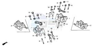 XL600V TRANSALP drawing CAMSHAFT HOLDER