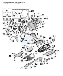 CITYSTAR 50 drawing COWLING FOR VGAJ2ABAA80080175