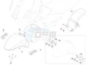 SPRINT 150 4T 3V IGET ABS-NOABS E2-E3-E4 (APAC) drawing Wheel housing - Mudguard