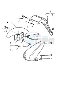 TZR RR 125 drawing FENDER