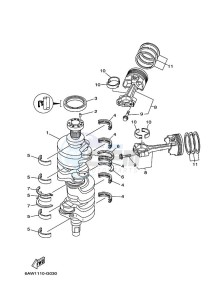 FL350AET1X drawing CRANKSHAFT--PISTON