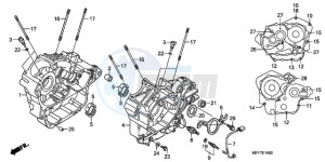 XL700V9 UK - (E / MKH) drawing CRANKCASE