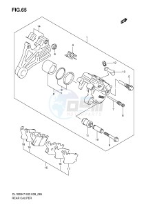 DL1000 (E3-E28) V-Strom drawing REAR CALIPER