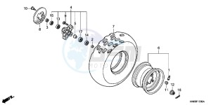 TRX250XC drawing FRONT WHEEL