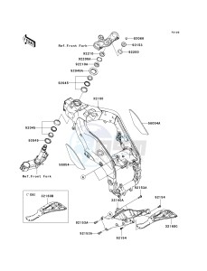 ZX 1000 E [NINJA ZX-10R] (E8F-E9FA) 0E9F drawing FRAME