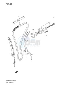 GSF650 (E2) Bandit drawing CAM CHAIN