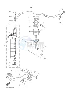 YBR125E (42PK) drawing REAR MASTER CYLINDER