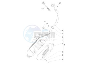 SUPER GTS 125 4T 3V IGET ABS E3 (APAC) drawing Silencer