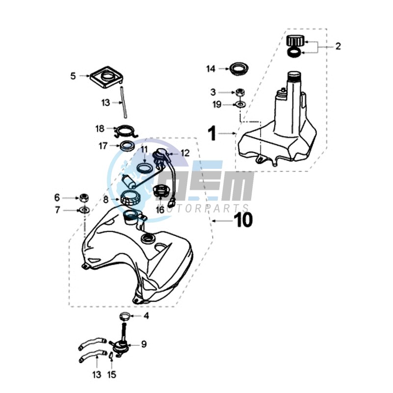 TANK AND FUEL PUMP