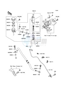 NINJA_ZX-10R ZX1000JEF FR XX (EU ME A(FRICA) drawing Rear Master Cylinder