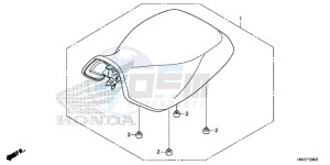 TRX500FM1G TRX500 Europe Direct - (ED) drawing SEAT