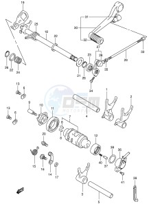 SV650S (E2) drawing GEAR SHIFTING