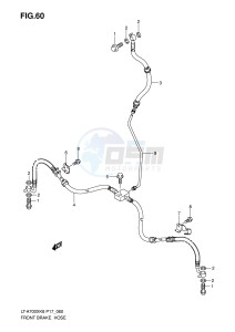 LT-A700X (P17) drawing FRONT BRAKE HOSE