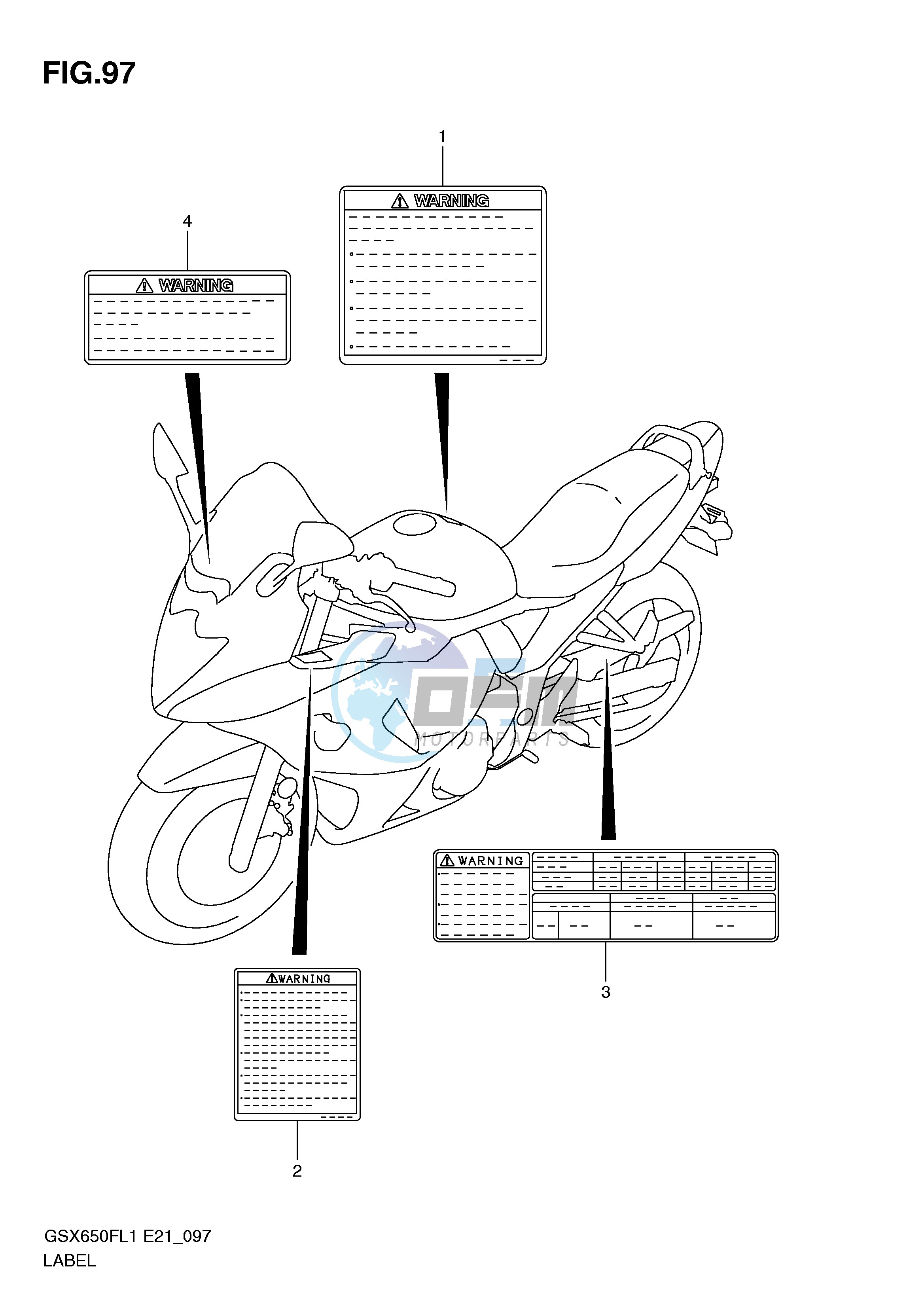 LABEL (GSX650FL1 E21)