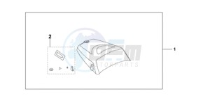 CBF1000S9 Ireland - (EK) drawing SEAT COWL*NHA48M*