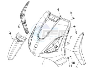 Fly 50 2t (25 kmh) (B-NL) drawing Front shield