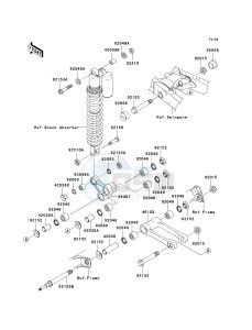 KX 250 N [KX250F](N2) N2 drawing REAR SUSPENSION