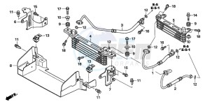 TRX500FE drawing OIL COOLER