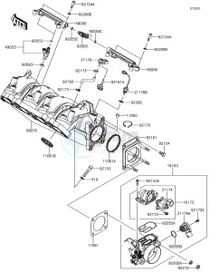 JET SKI SX-R JS1500AJF EU drawing Throttle