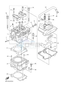 WR250R (32DR) drawing CYLINDER